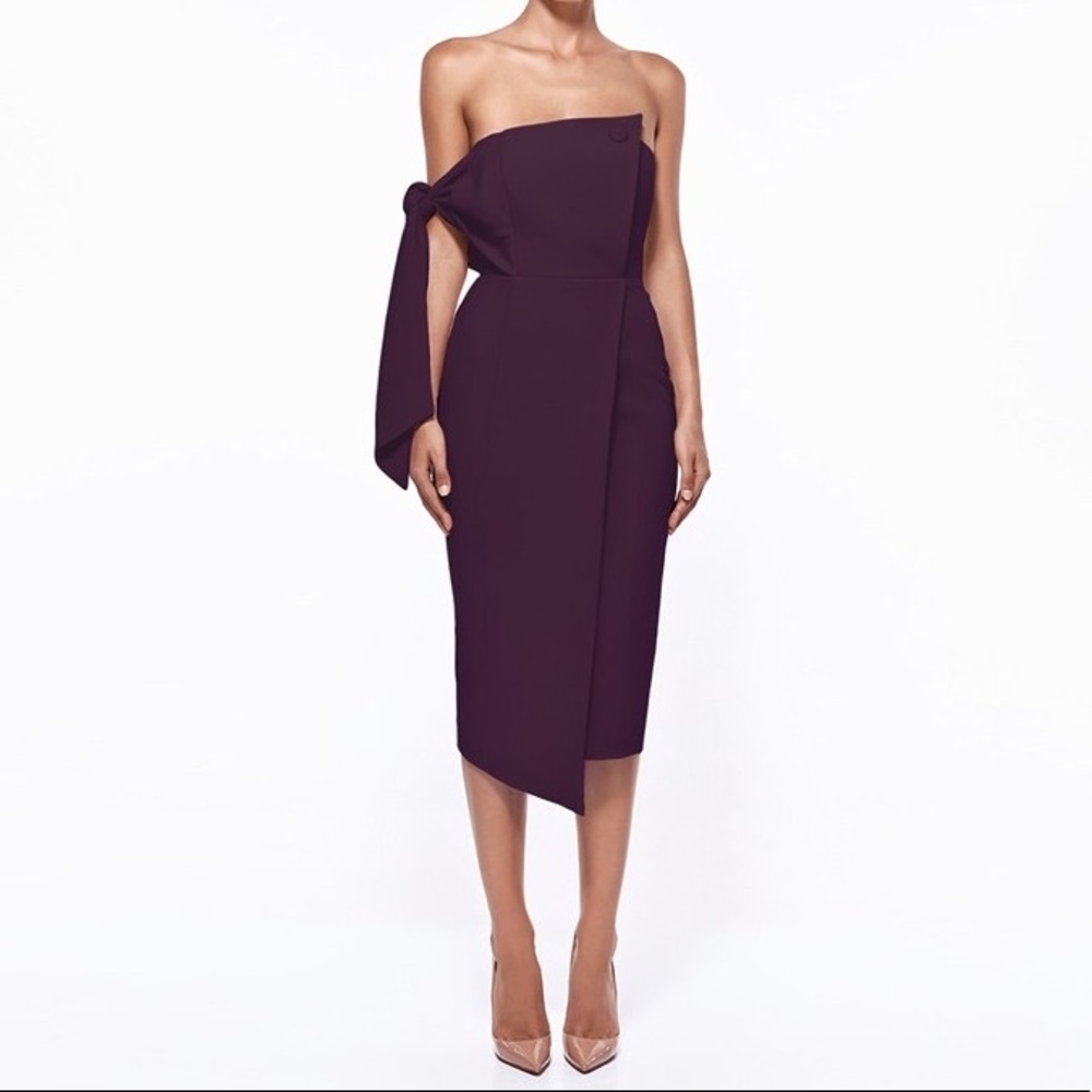 Misha Collection Romi Midi Dress - Plum